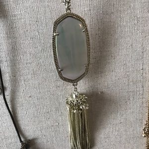 Iredescent Kendra Scott long necklace